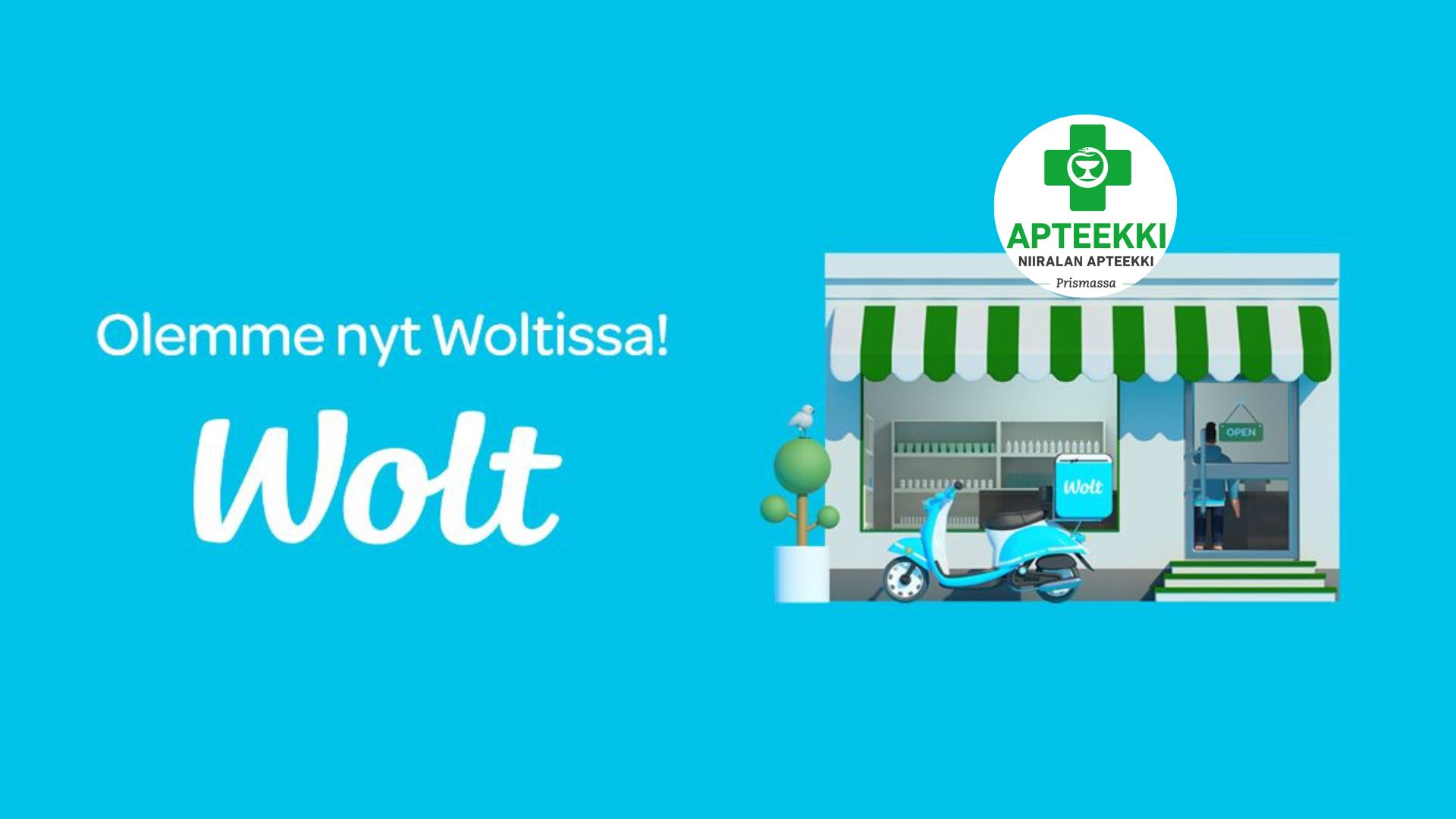 Olemme nyt Woltissa.